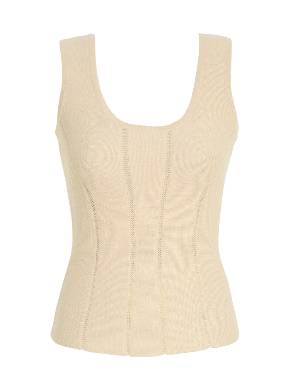 ZIMMERMANN Luminosity Knit Panelled Tank-Women Clothing