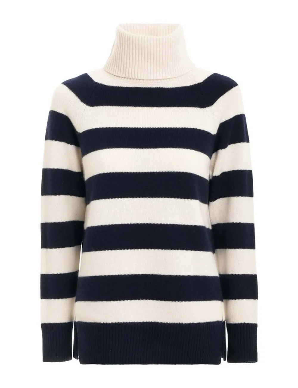 ZIMMERMANN Striped Roll Neck Sweater-Women Tops