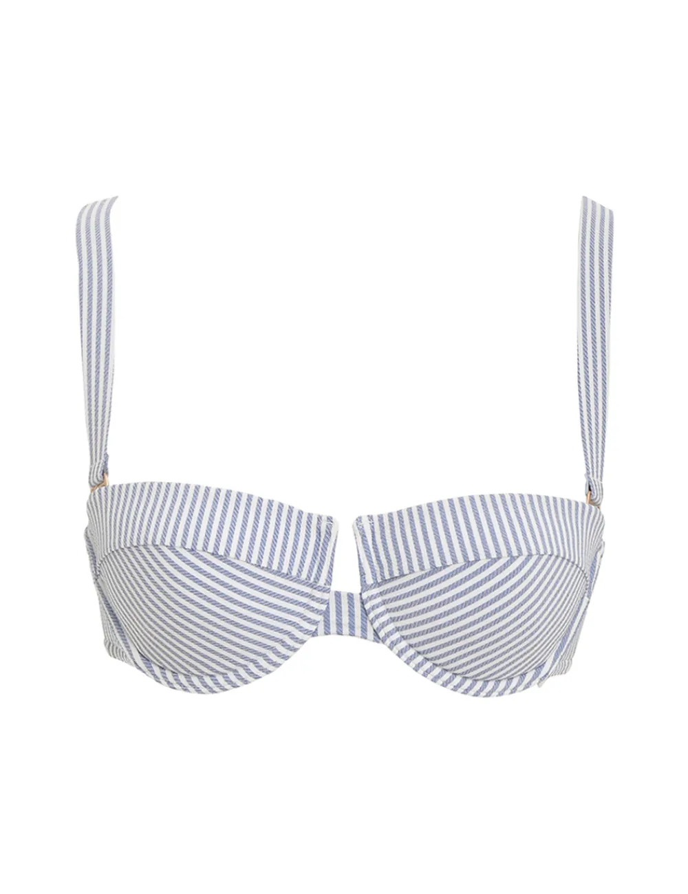ZIMMERMANN Chintz Stripe Balconette Bra-Women Bikinis