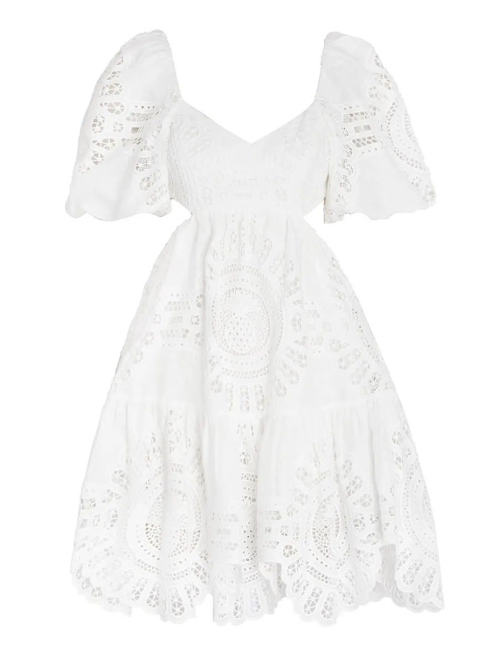 ZIMMERMANN Vacay Lace Mini Dress-Women Dresses & Coverups