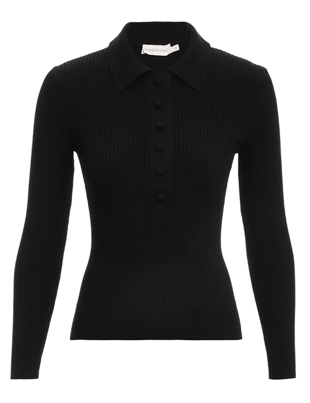 ZIMMERMANN Knit Polo Top-Women Tops