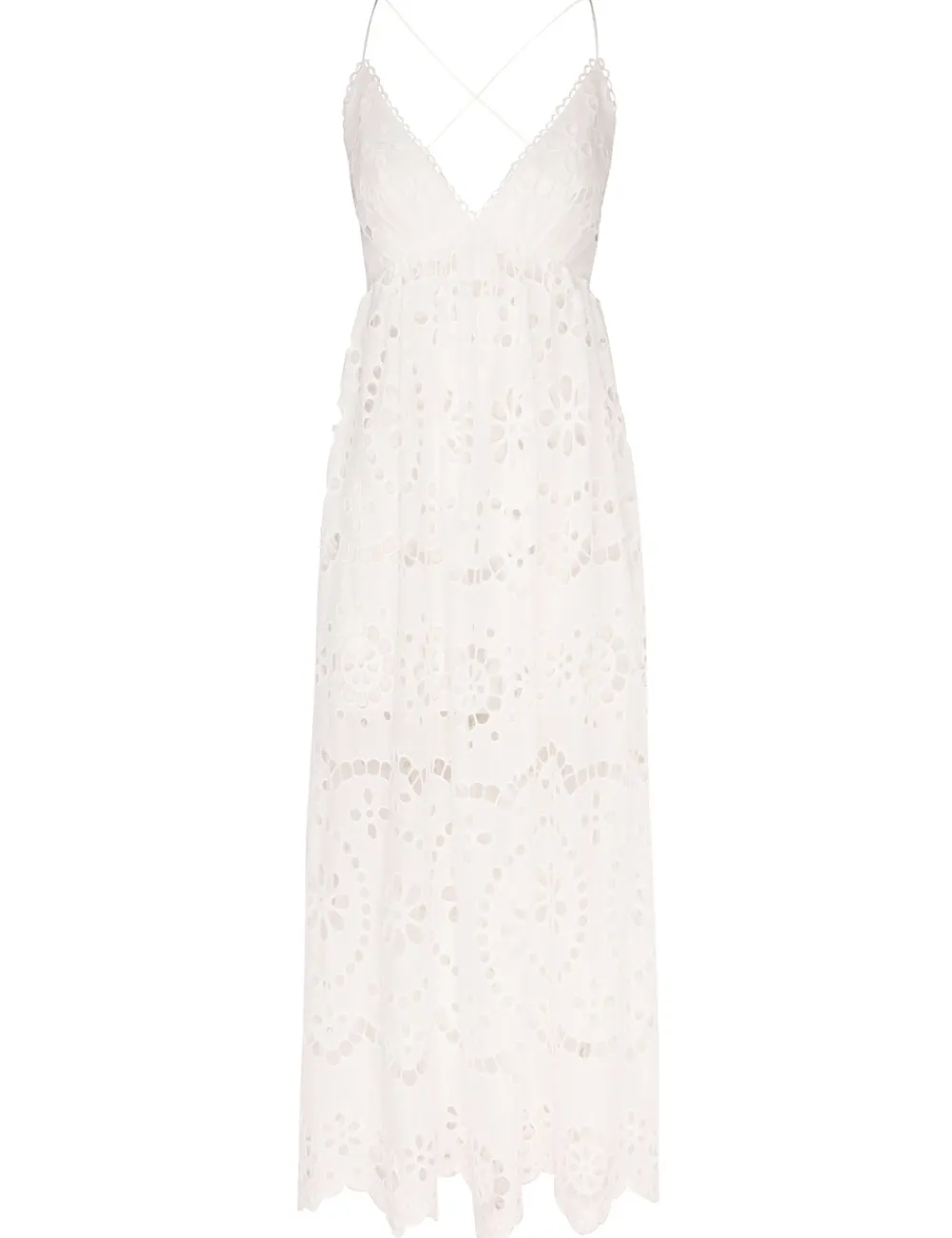 ZIMMERMANN Lexi Embroidered Slip Dress-Women Dresses & Coverups