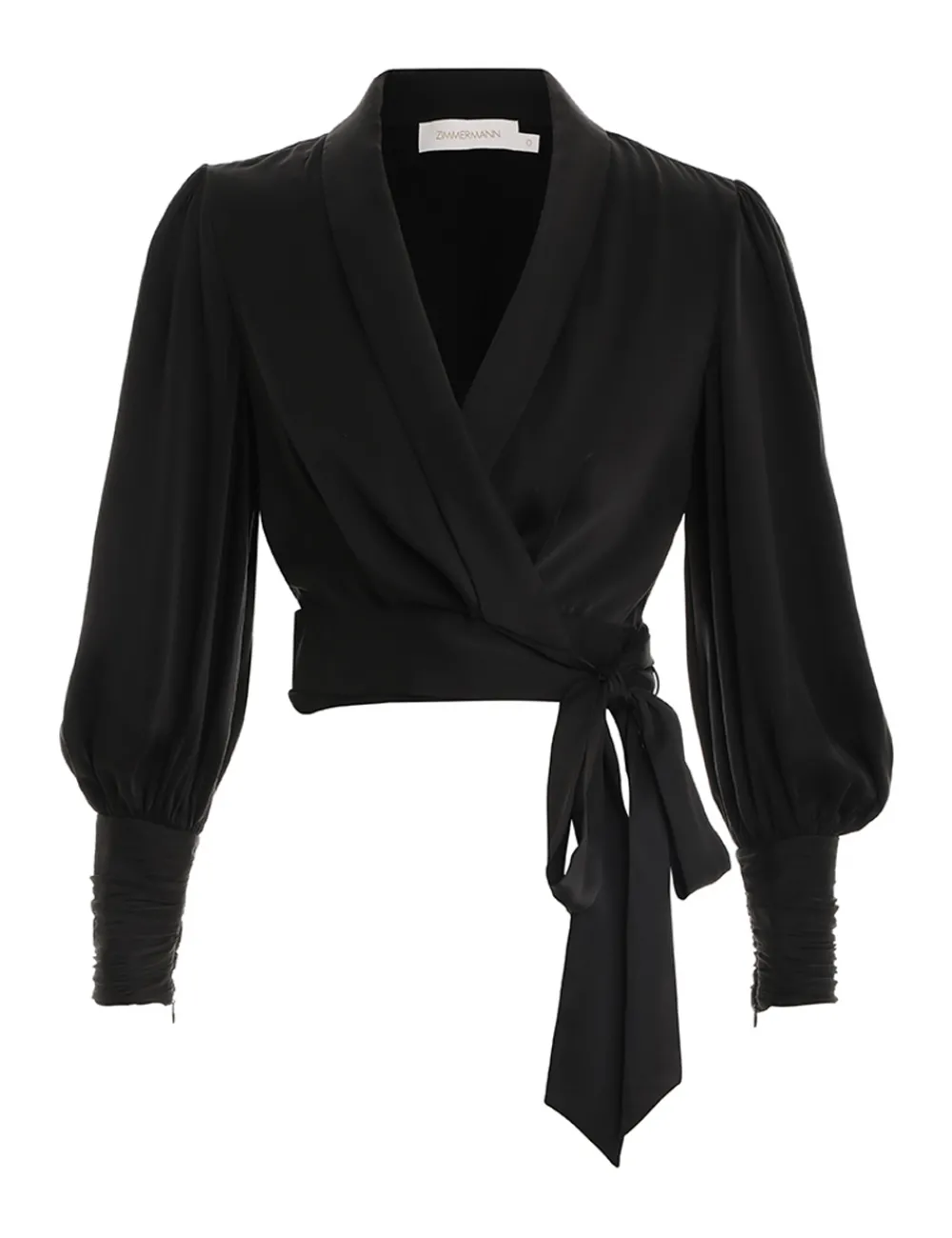 ZIMMERMANN Silk Wrap Top-Women Luminosity