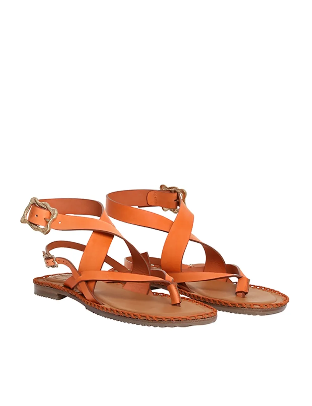 ZIMMERMANN Multi-Strap Sandal Flat-Women Shoes