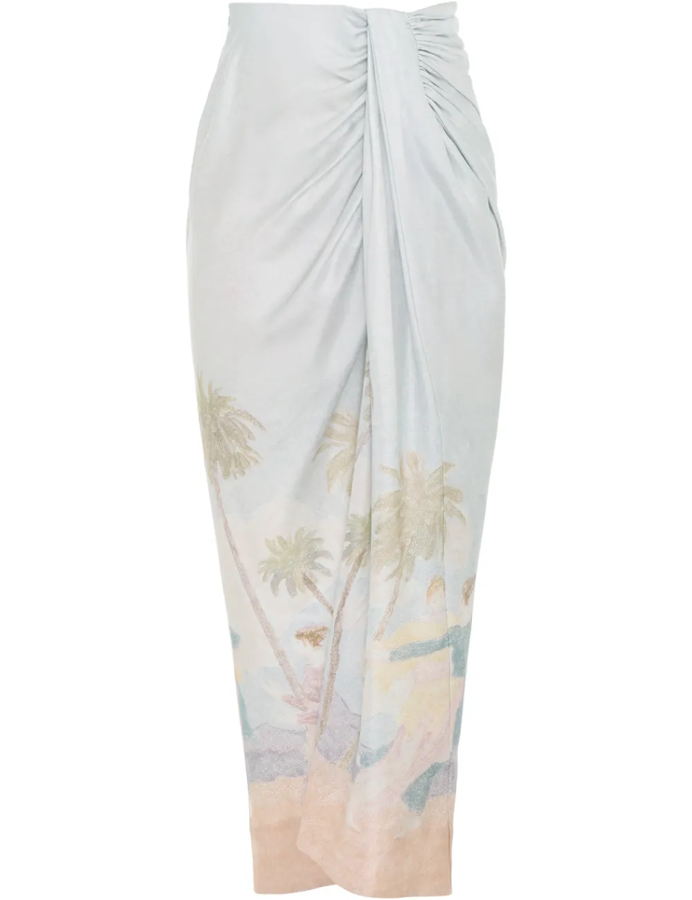 ZIMMERMANN Sensory Drape Midi Skirt-Women Luminosity