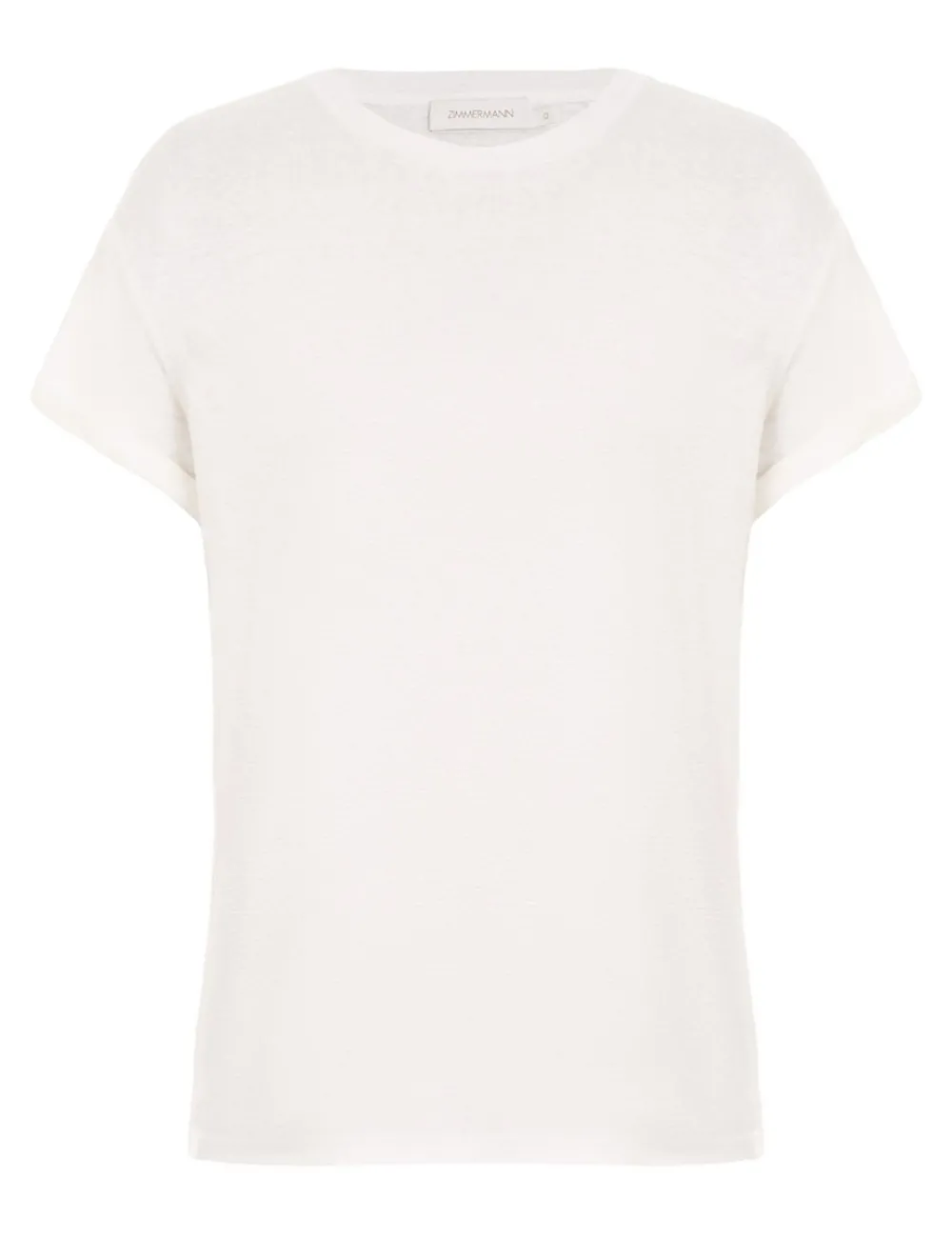 ZIMMERMANN Roll Sleeve Tee-Women Luminosity