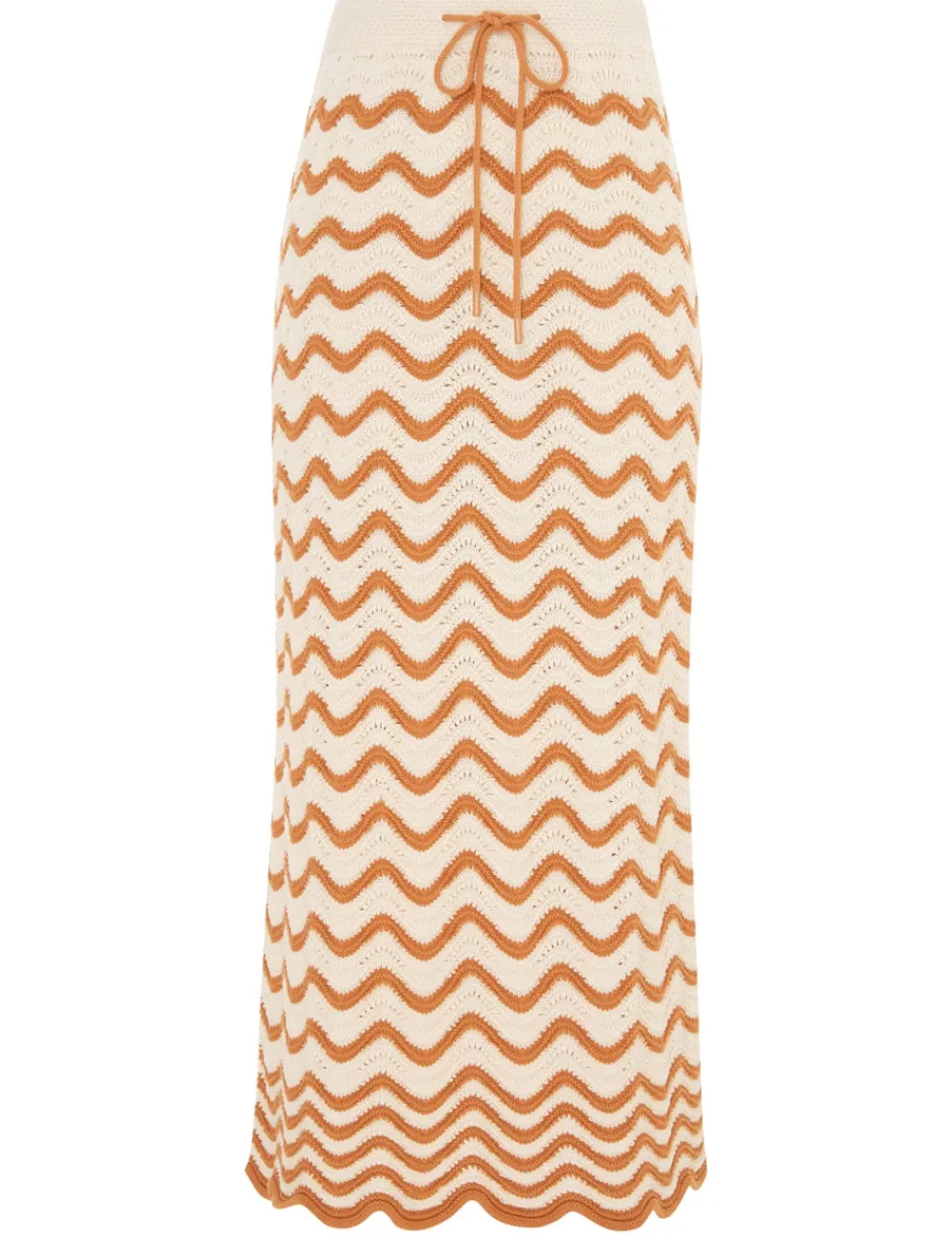 ZIMMERMANN Junie Textured Knit Skirt-Women Knitwear