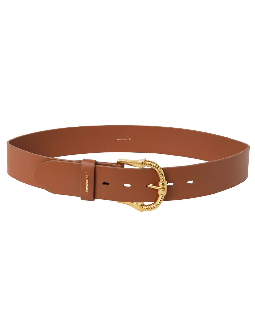 ZIMMERMANN Twisted Buckle Leather Belt 40-Women Belts