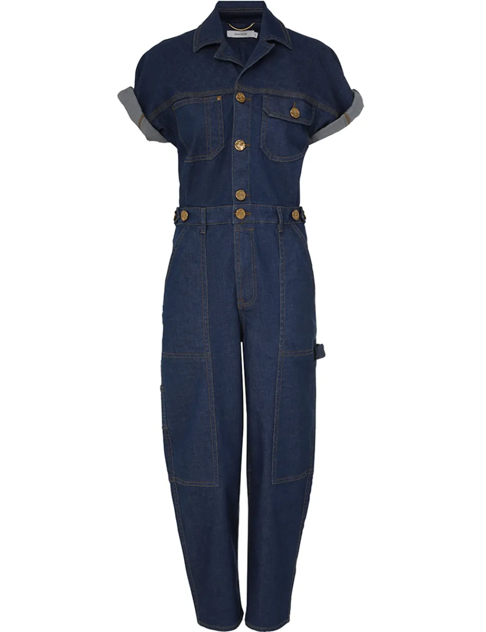 ZIMMERMANN Matchmaker Denim Boiler Suit-Women Jumpsuits & Playsuits