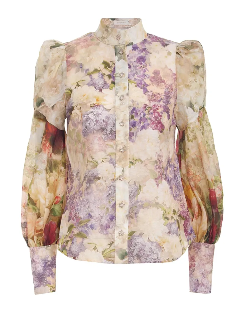 ZIMMERMANN Sensory Spliced Blouse-Women Clothing