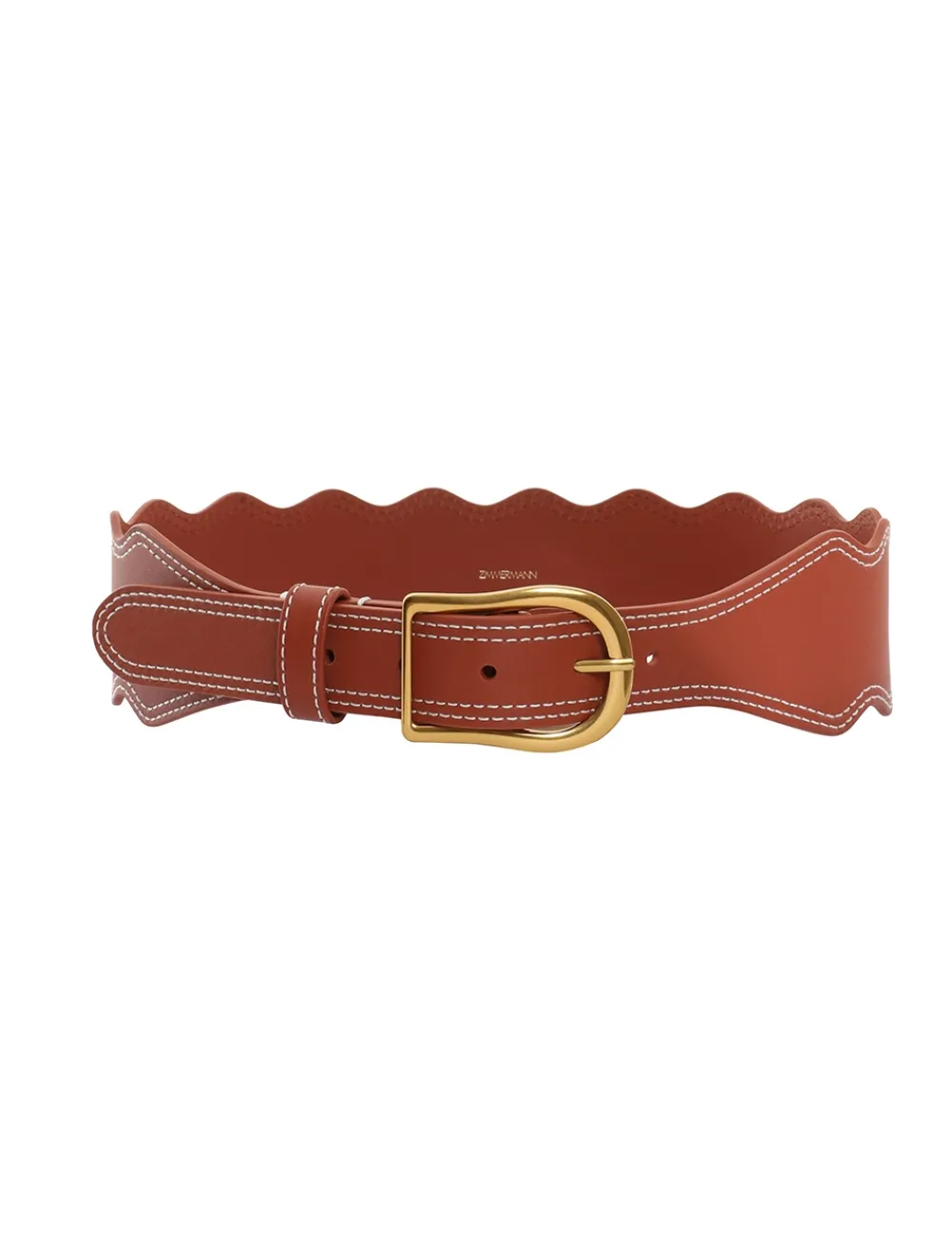 ZIMMERMANN Wave Leather Waist Belt-Women Accessories