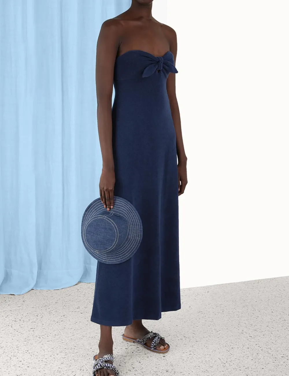 ZIMMERMANN Devi Towelling Column Dress-Women Dresses & Coverups