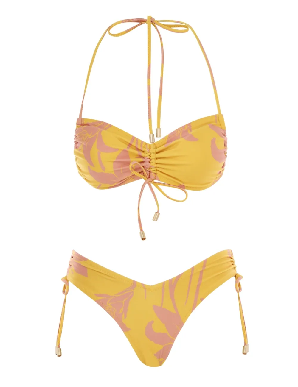 ZIMMERMANN Acadian Ruched Side Bikini-Women Bikinis