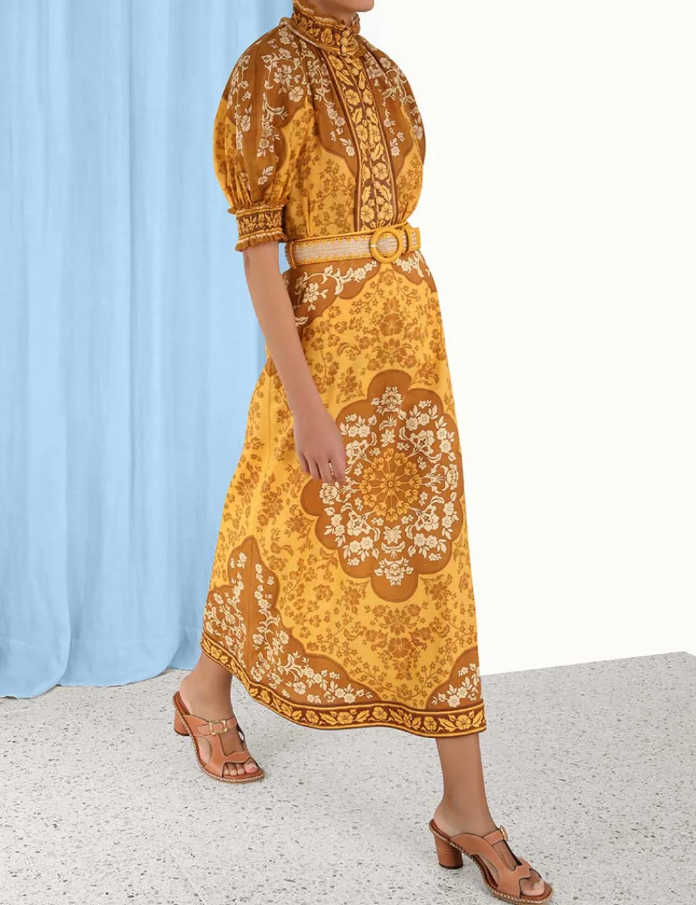 ZIMMERMANN Raie Column Skirt-Women Skirts