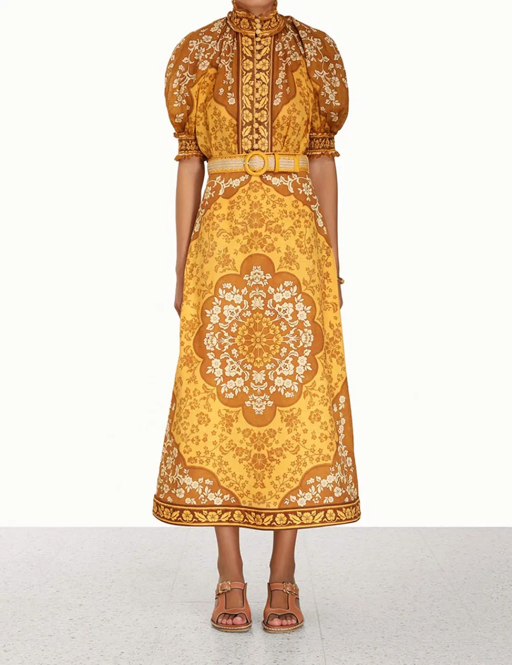 ZIMMERMANN Raie Column Skirt-Women Skirts