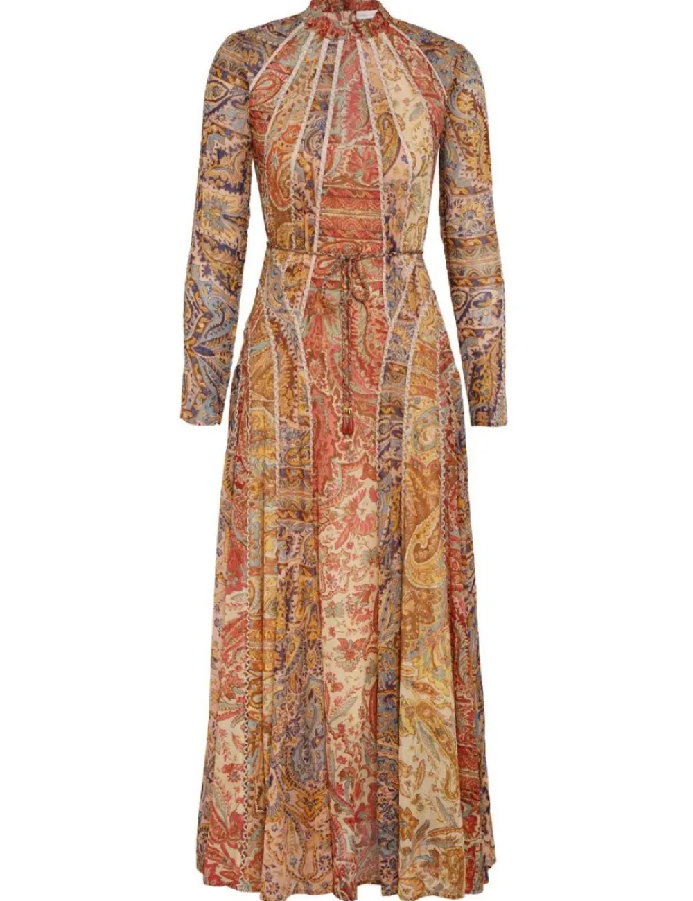 ZIMMERMANN Luminosity Panelled Midi Dress-Women Clothing