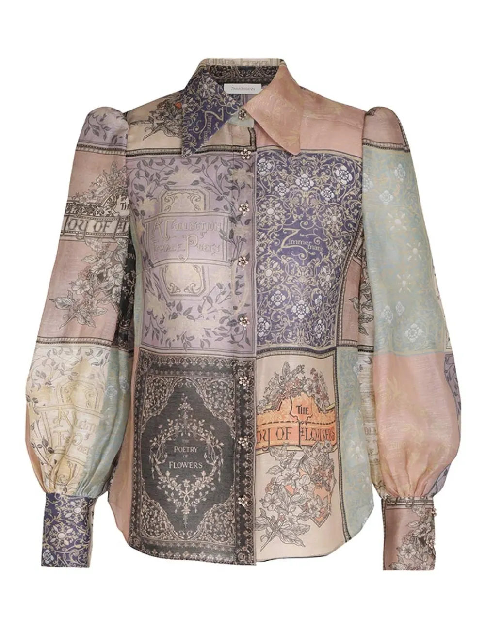 ZIMMERMANN Lyrical Book Print Blouse-Women Luminosity