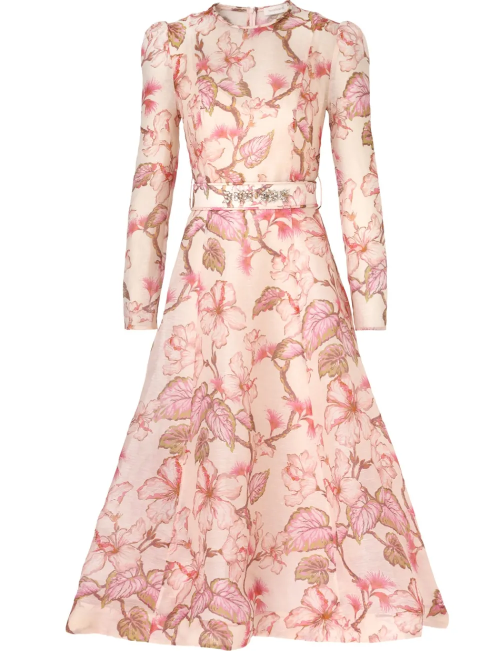 ZIMMERMANN Matchmaker Floral Midi Dress-Women Clothing