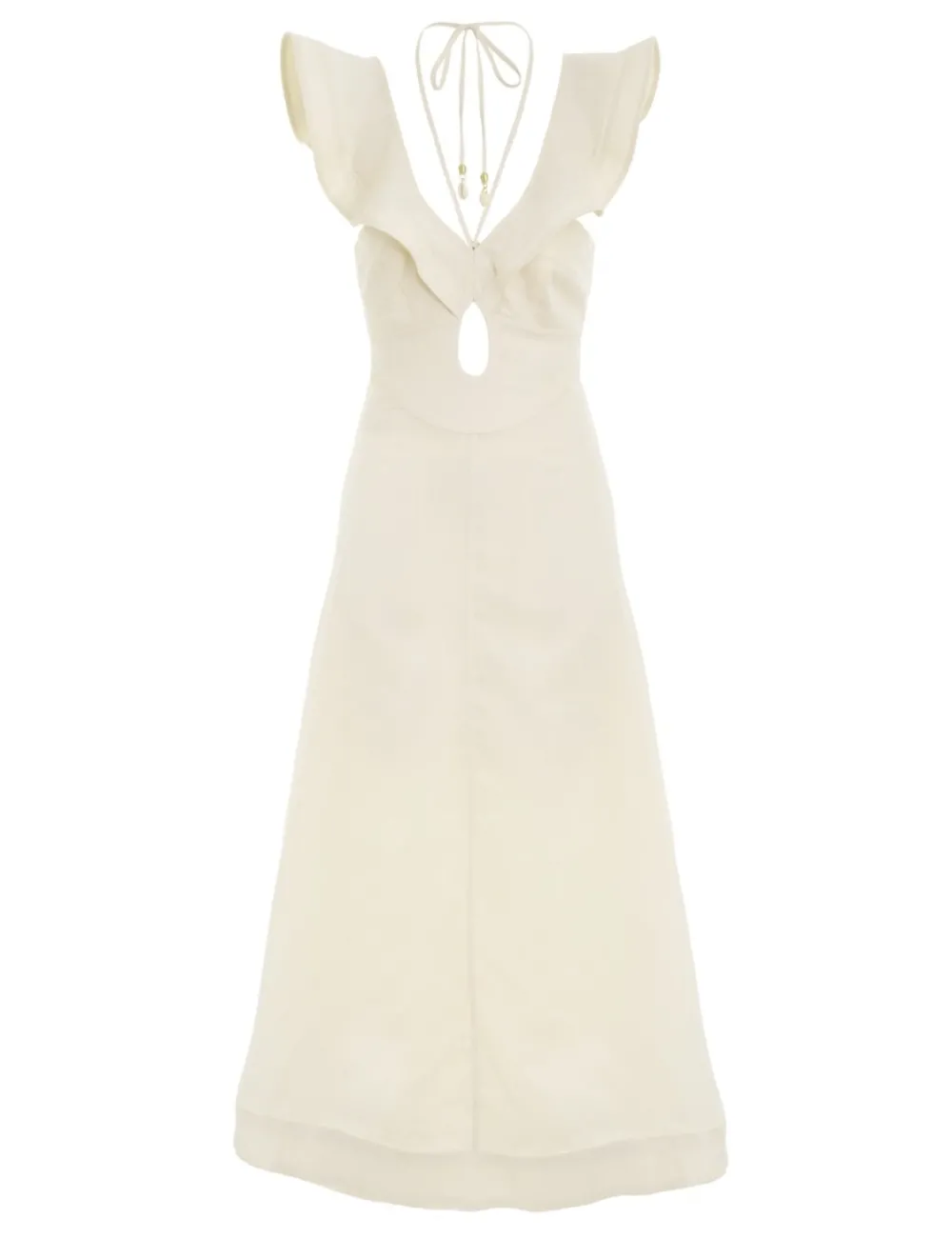 ZIMMERMANN Halcyon Flutter Midi Dress-Women Clothing