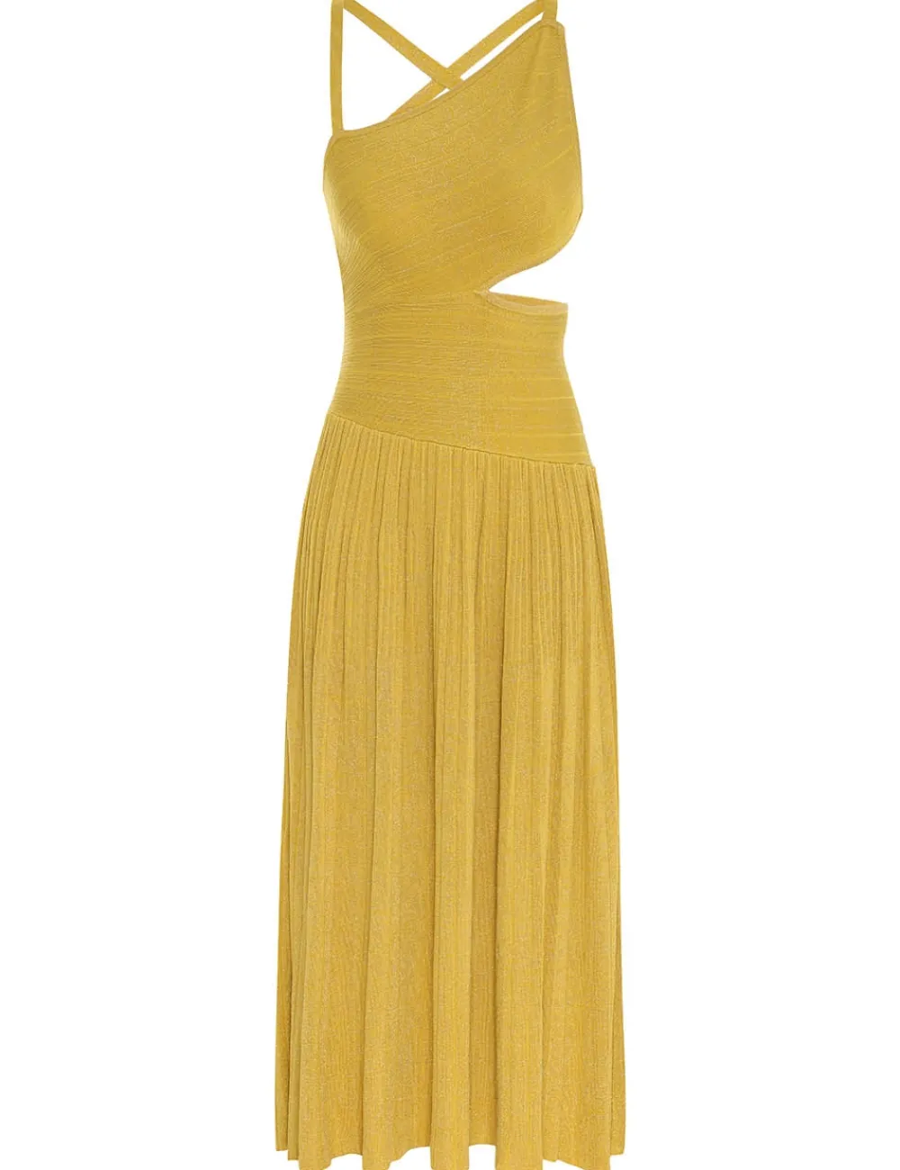 ZIMMERMANN Devi Lurex Midi Dress-Women Clothing