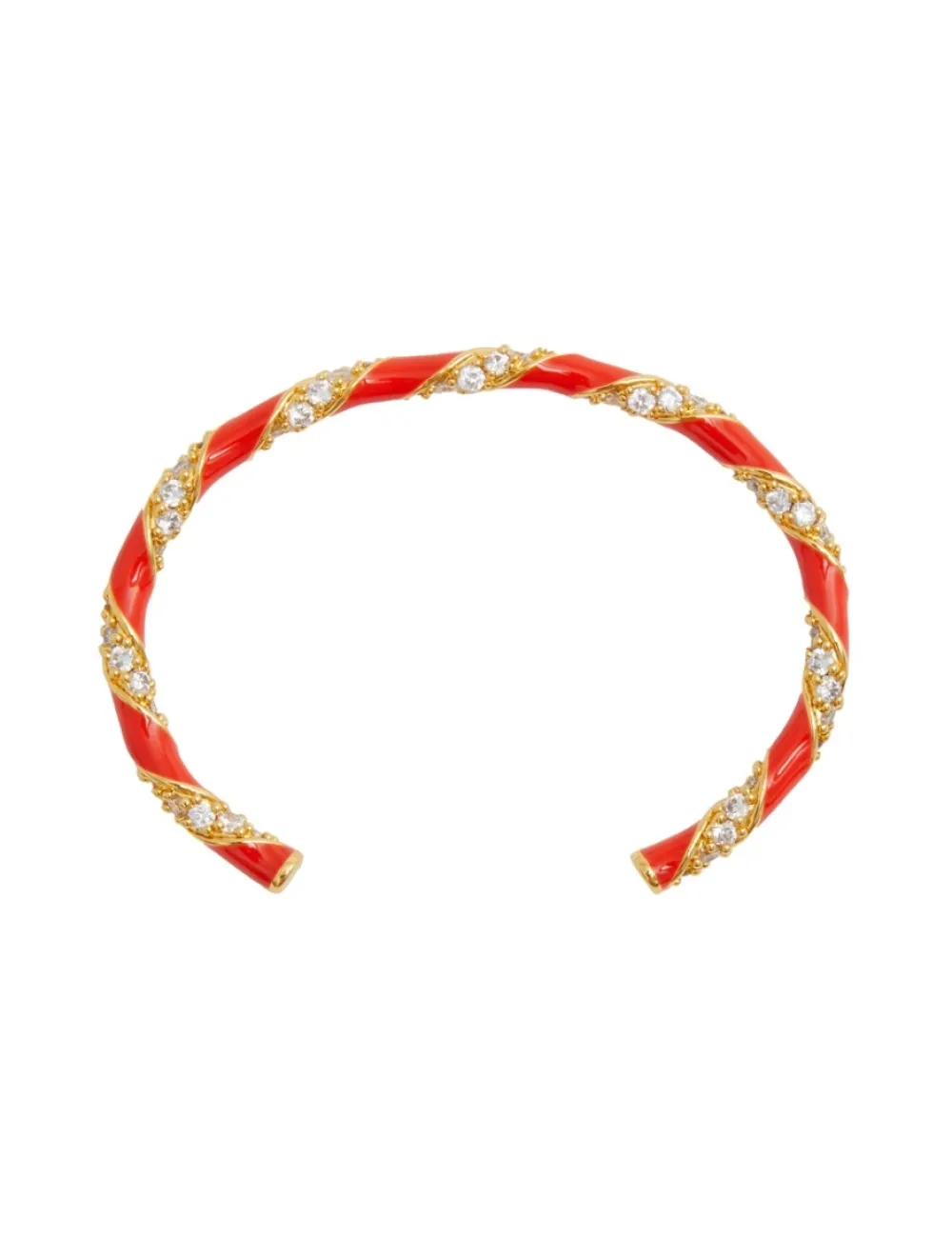 ZIMMERMANN Candy Stripe Pave Cuff-Women Bracelets