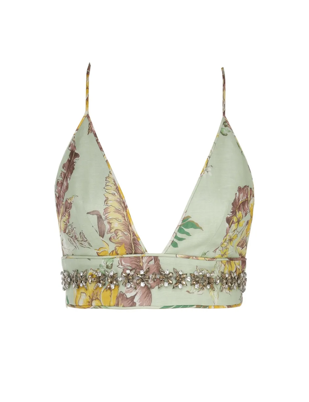 ZIMMERMANN Matchmaker Embellished Bra-Women Tops