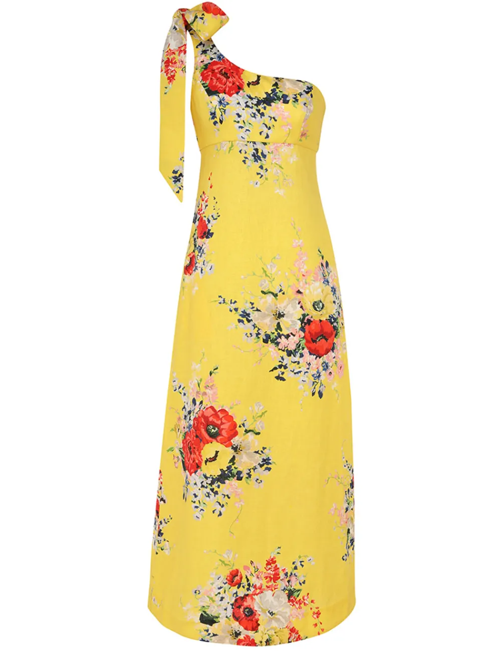 ZIMMERMANN Alight Asymmetric Midi Dress-Women Dresses & Coverups