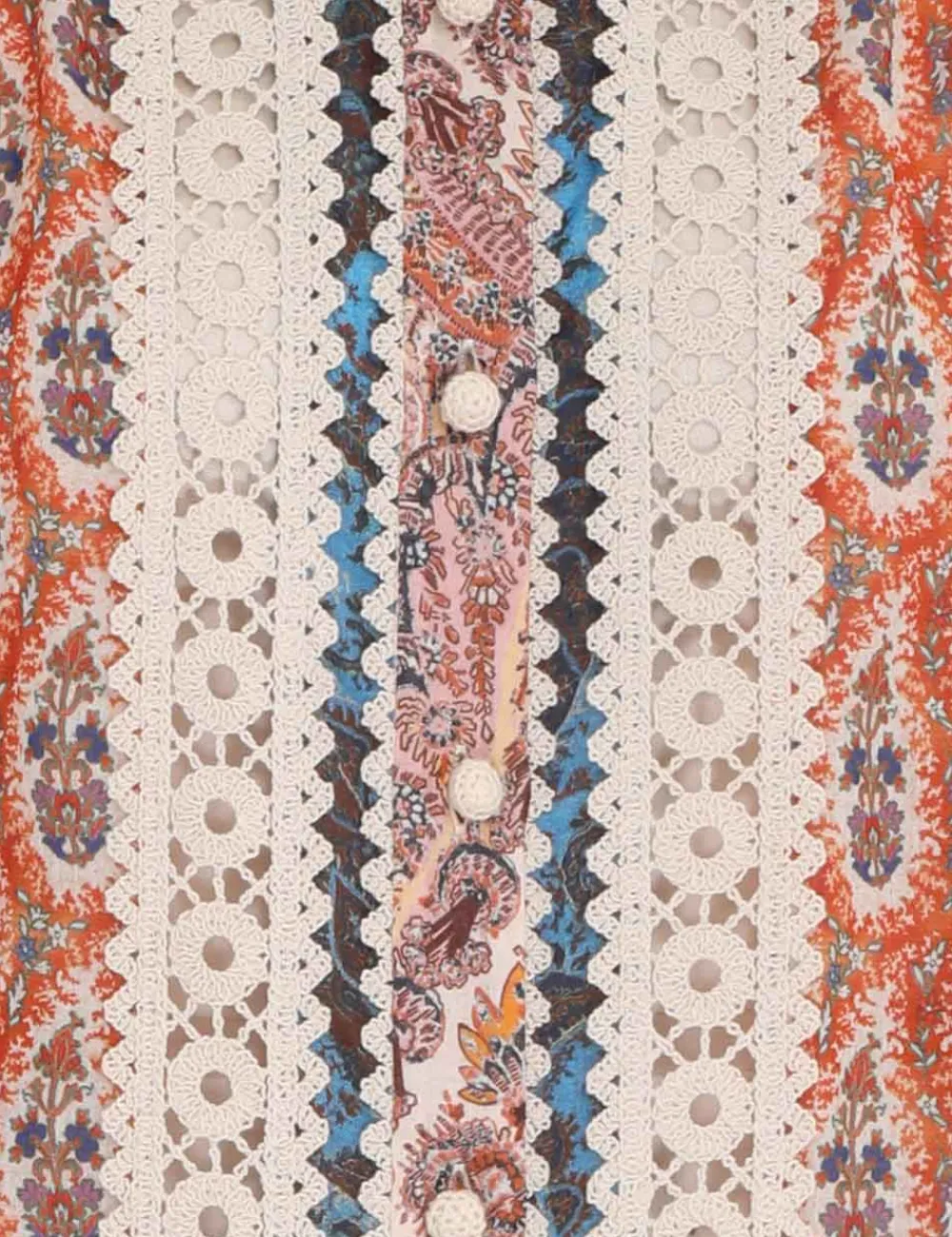 ZIMMERMANN Devi Spliced Billow Blouse-Women Tops