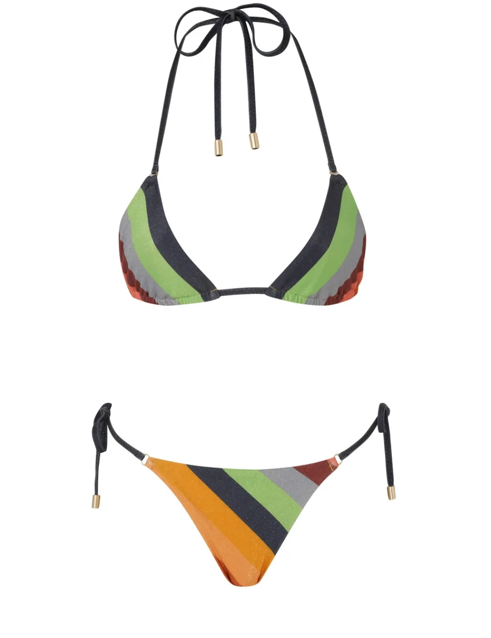 ZIMMERMANN Lexi Lurex Mini Tri Bikini-Women Bikinis