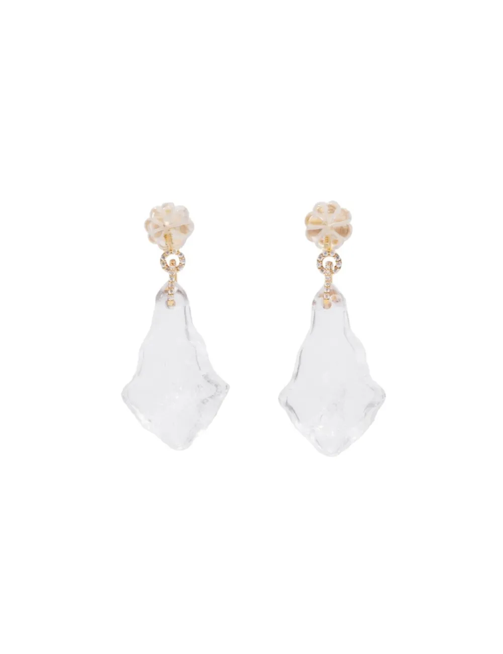 ZIMMERMANN Crystal Chandelier Earrings-Women Form & Light