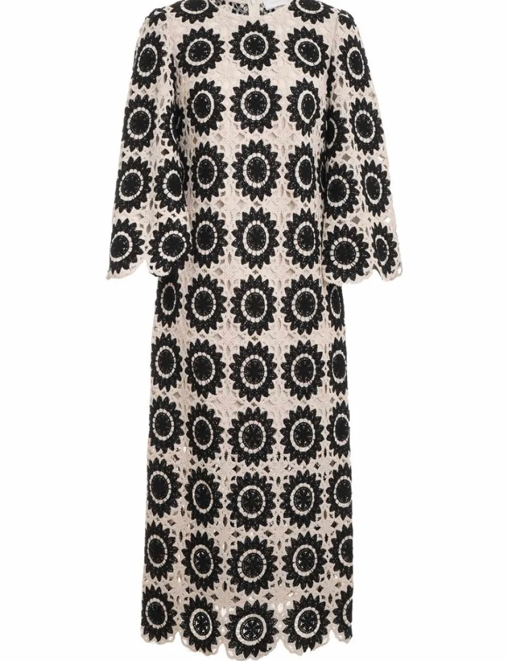 ZIMMERMANN Ginger Lace Midi Dress-Women Clothing