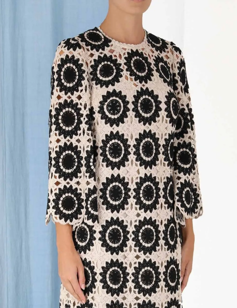 ZIMMERMANN Ginger Lace Midi Dress-Women Clothing