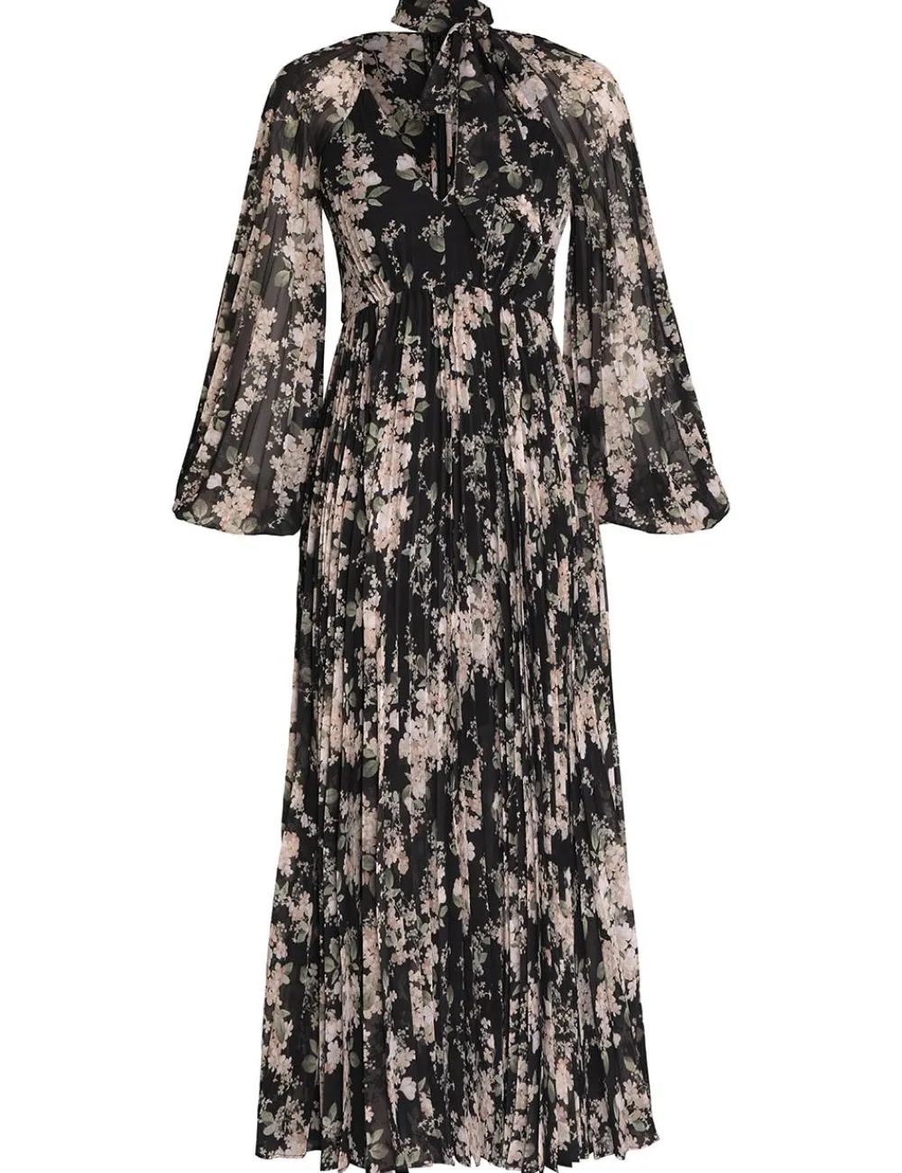 ZIMMERMANN Sunray Pleated Midi Dress-Women Clothing