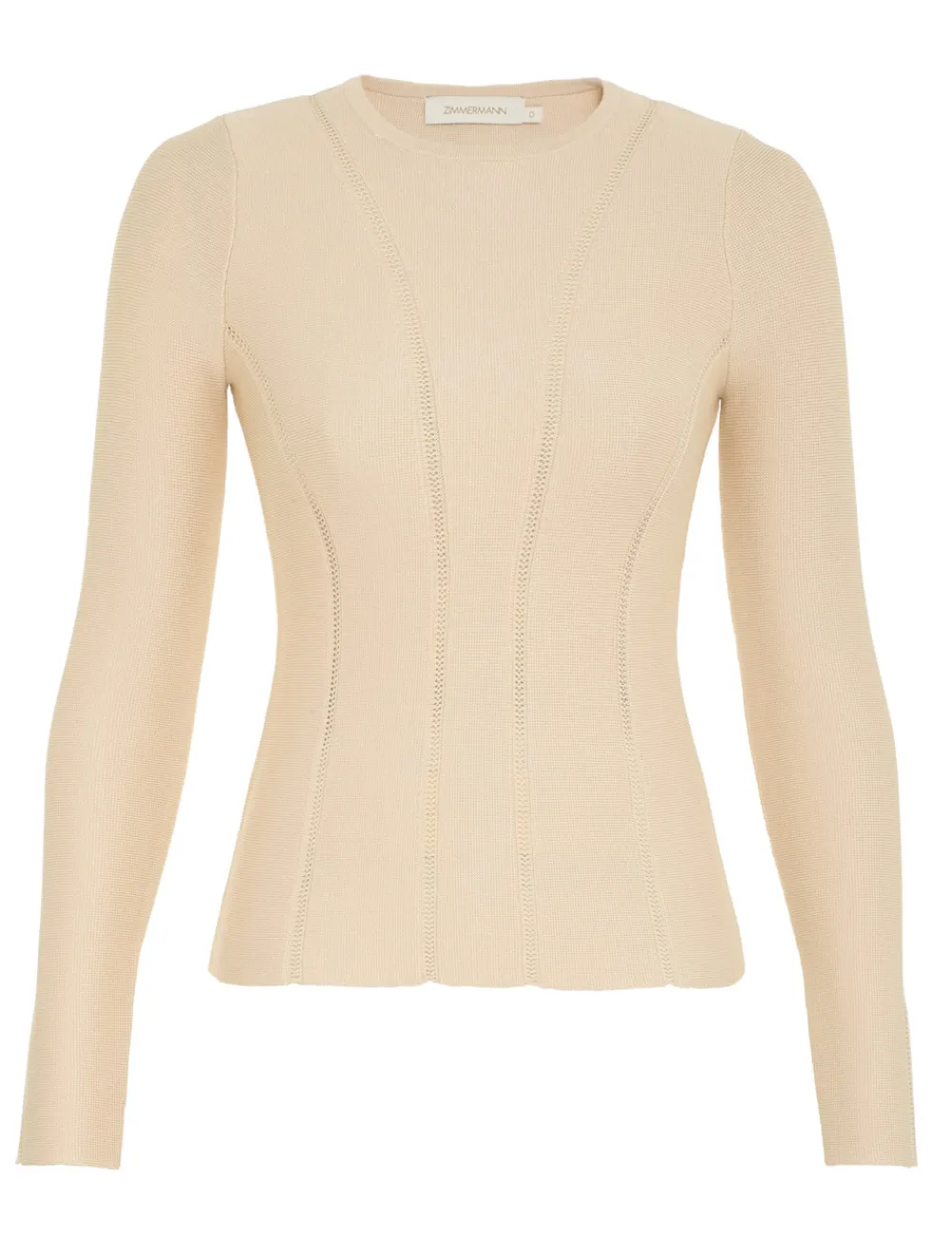 ZIMMERMANN Luminosity Knit Panelled Top-Women Knitwear