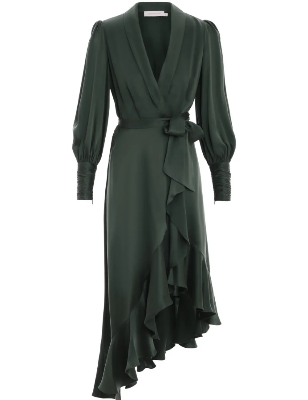 ZIMMERMANN Silk Wrap Midi Dress-Women Luminosity