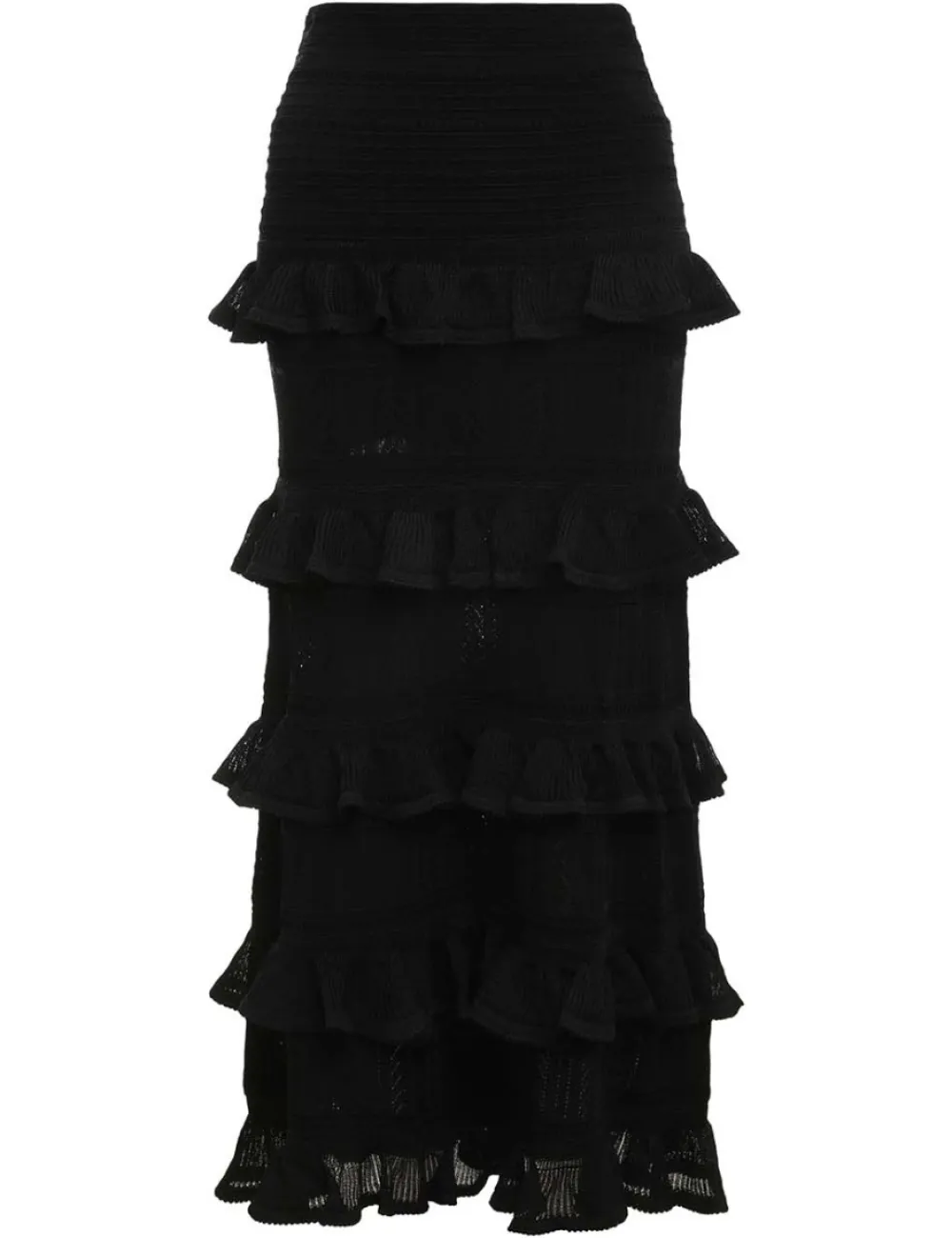 ZIMMERMANN Luminosity Ruffle Midi Skirt-Women Luminosity