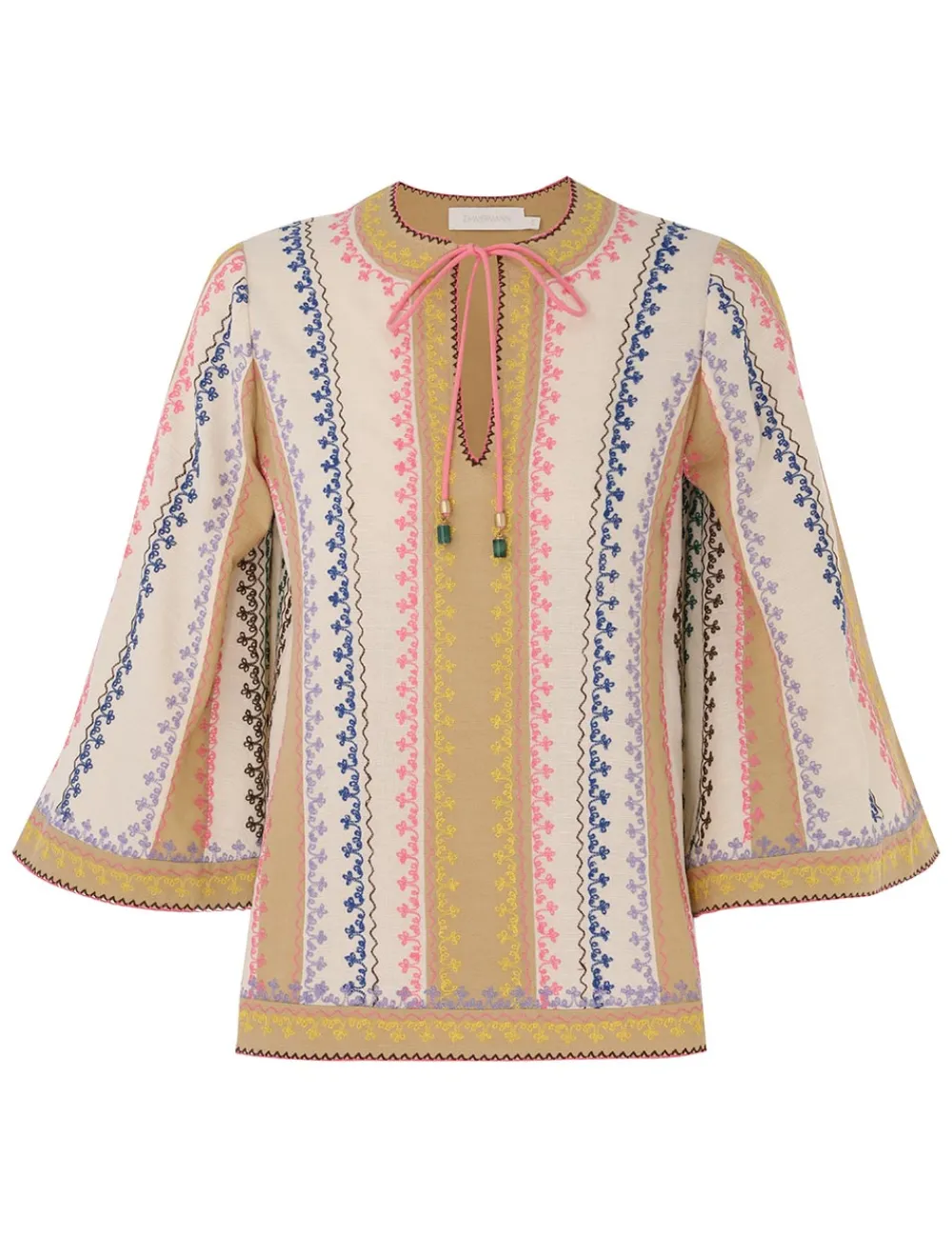 ZIMMERMANN August Embroidered Top-Women Clothing