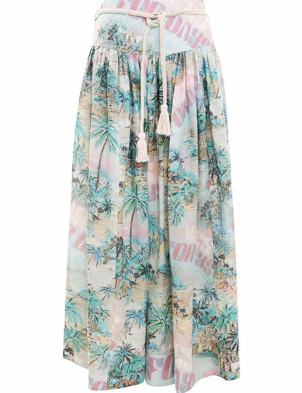 ZIMMERMANN Vacay Midi Skirt-Women Skirts