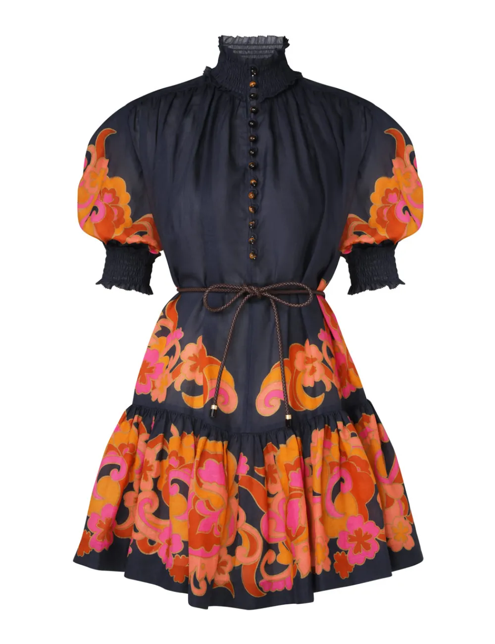 ZIMMERMANN Acadian Lantern Mini Dress-Women Dresses & Coverups