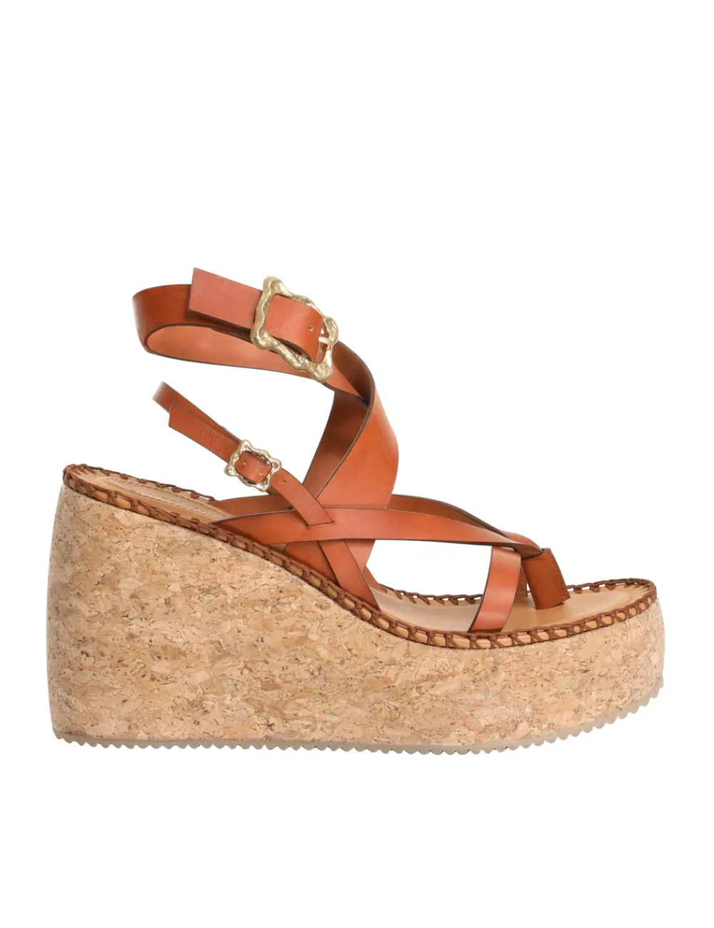 ZIMMERMANN Multi-Strap Sandal Wedge-Women Heeled Sandals