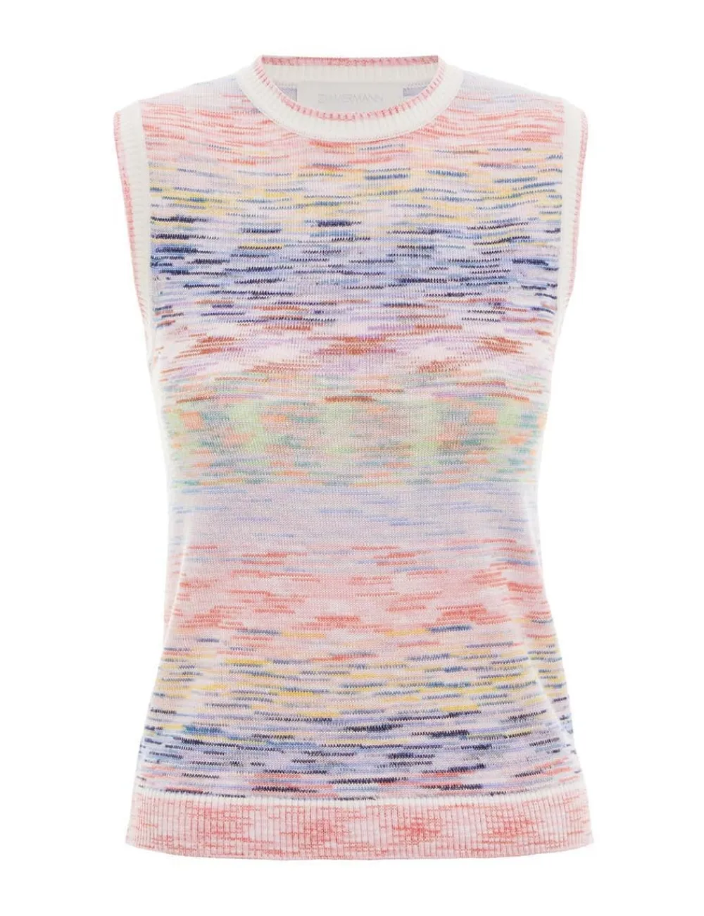 ZIMMERMANN Raie Marl Tank-Women Knitwear