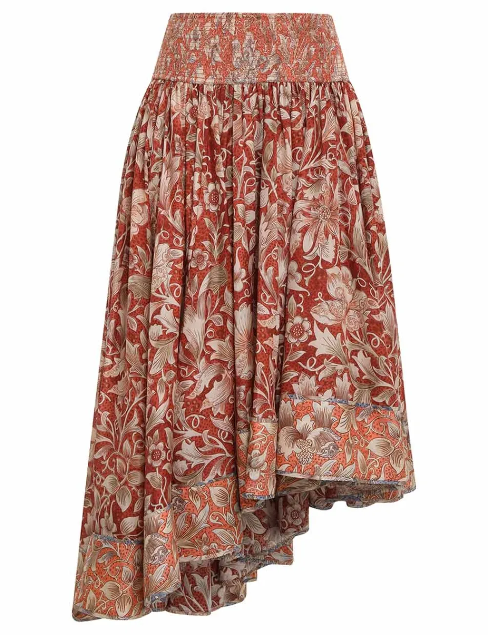 ZIMMERMANN Chintz Asymmetrical Skirt-Women Clothing