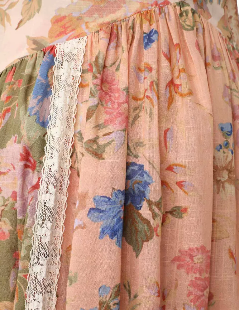 ZIMMERMANN August Asymmetric Slip Dress-Women Dresses & Coverups