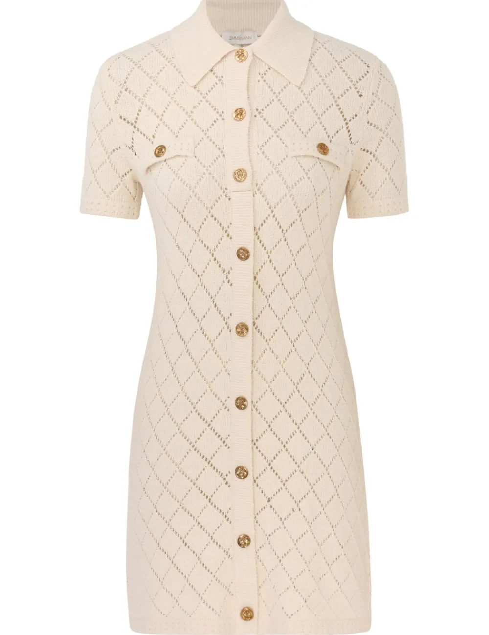 ZIMMERMANN Matchmaker Polo Mini Dress-Women Clothing