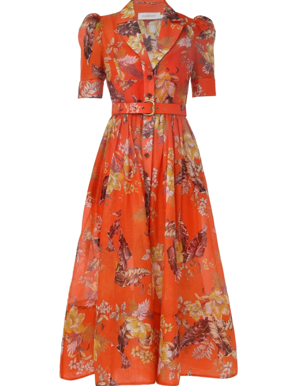 ZIMMERMANN Matchmaker Midi Shirt Dress-Women Dresses