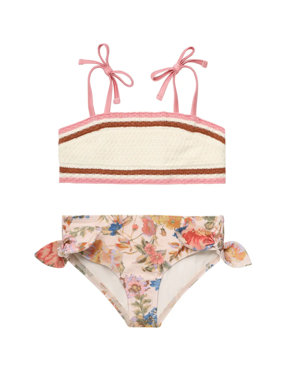 ZIMMERMANN August Knit Bandeau Bikini-Women Swimwear