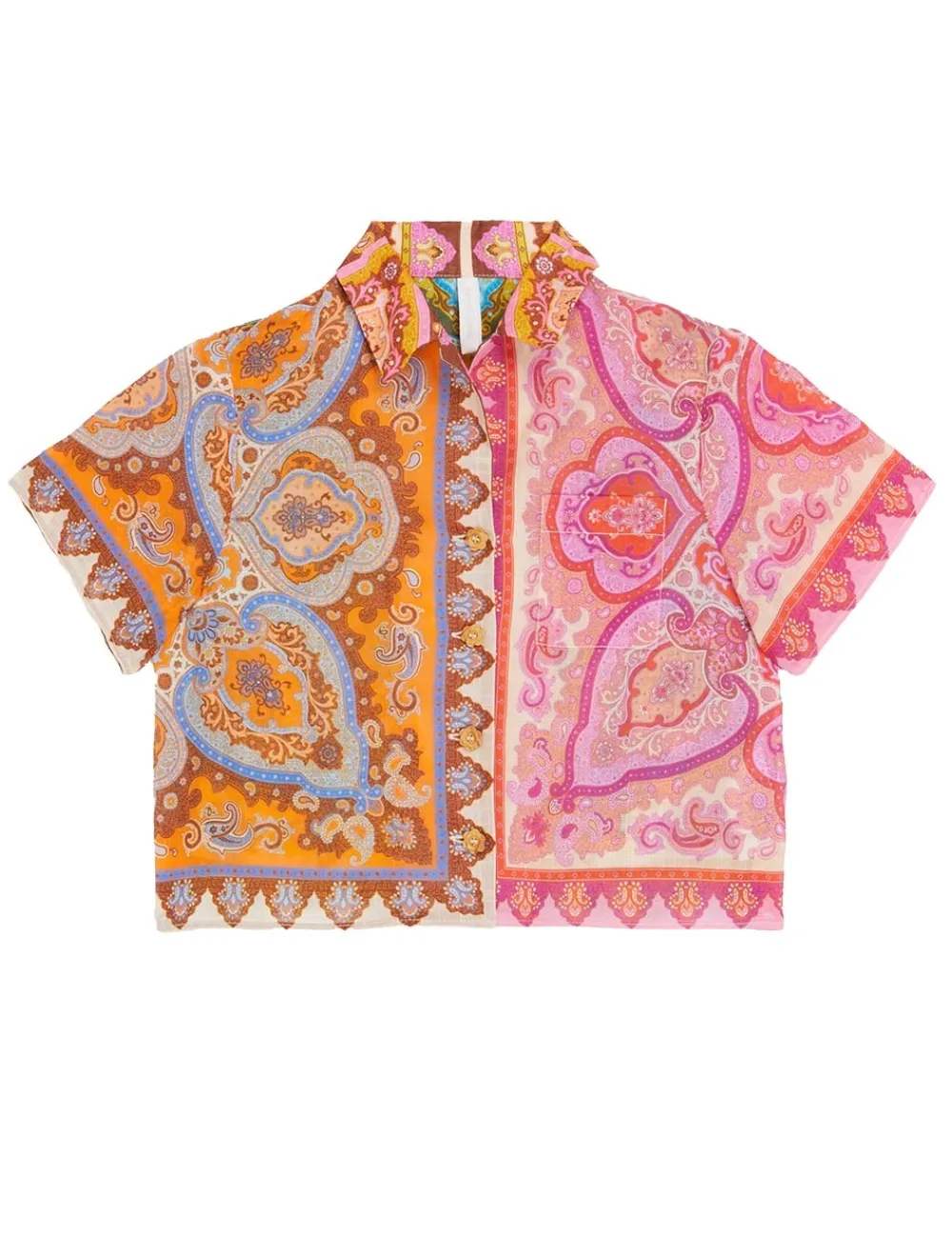 ZIMMERMANN Halcyon Paisley Shirt-Women Clothing