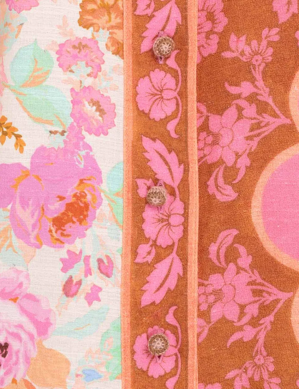 ZIMMERMANN Raie Spliced Body Shirt-Women Clothing