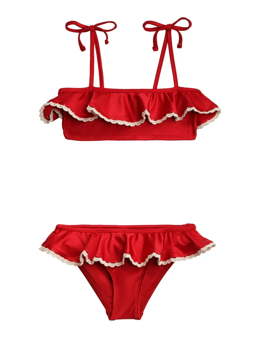 ZIMMERMANN Raie Trim Frill Bikini-Women Swimwear