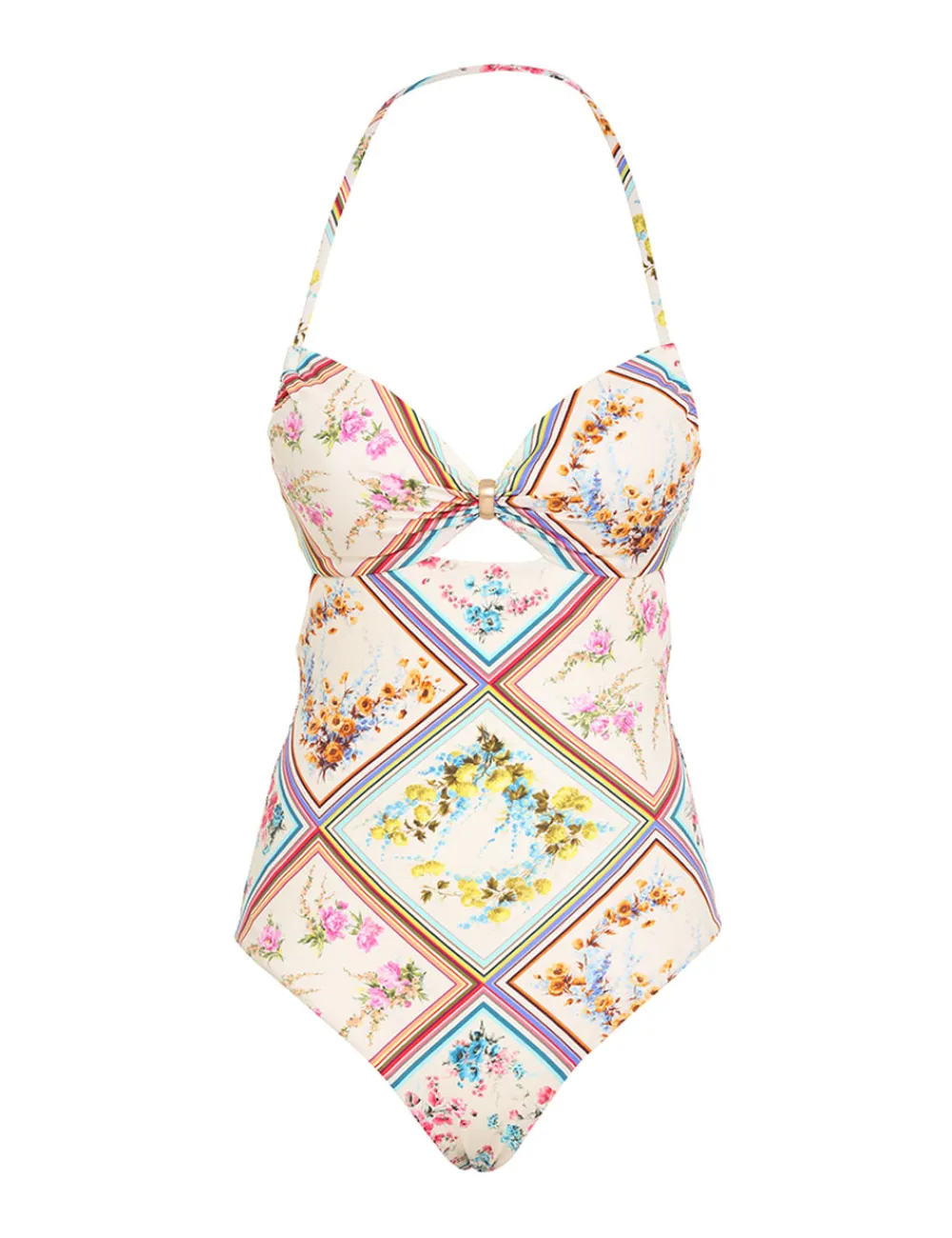 ZIMMERMANN Halcyon Halter Neck 1Pc-Women One Pieces